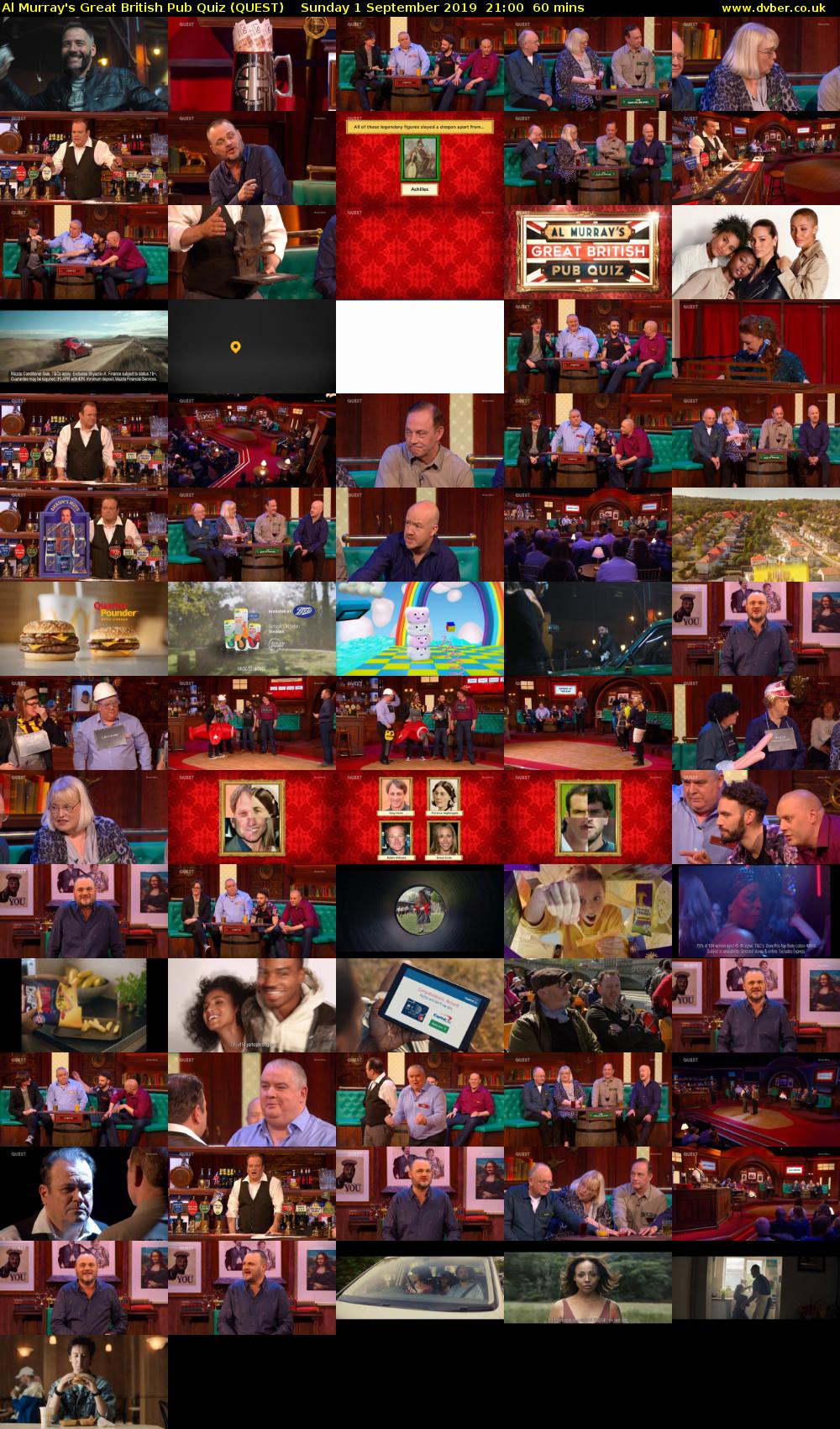 Al Murray's Great British Pub Quiz (QUEST) Sunday 1 September 2019 21:00 - 22:00