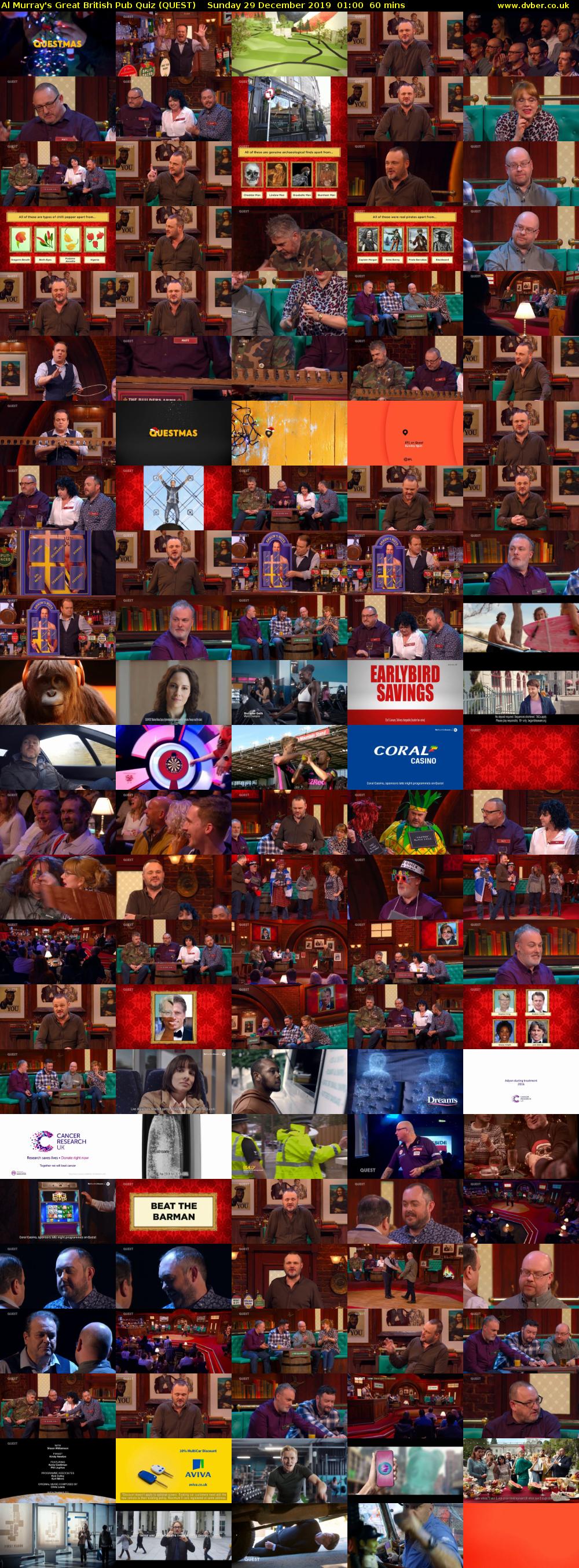 Al Murray's Great British Pub Quiz (QUEST) Sunday 29 December 2019 01:00 - 02:00