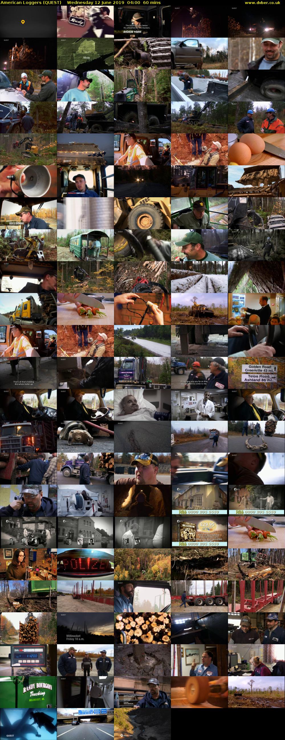 American Loggers (QUEST) Wednesday 12 June 2019 04:00 - 05:00
