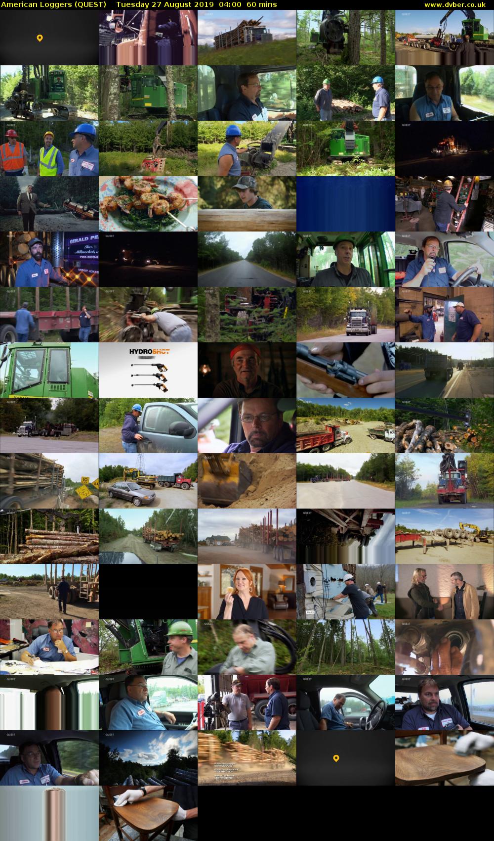 American Loggers (QUEST) Tuesday 27 August 2019 04:00 - 05:00