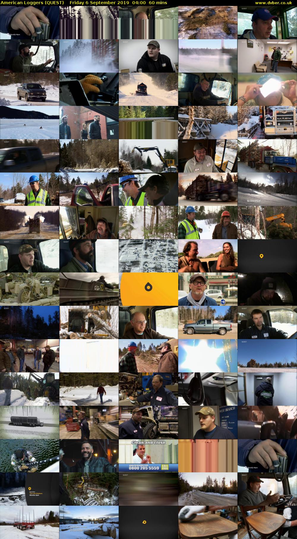 American Loggers (QUEST) Friday 6 September 2019 04:00 - 05:00