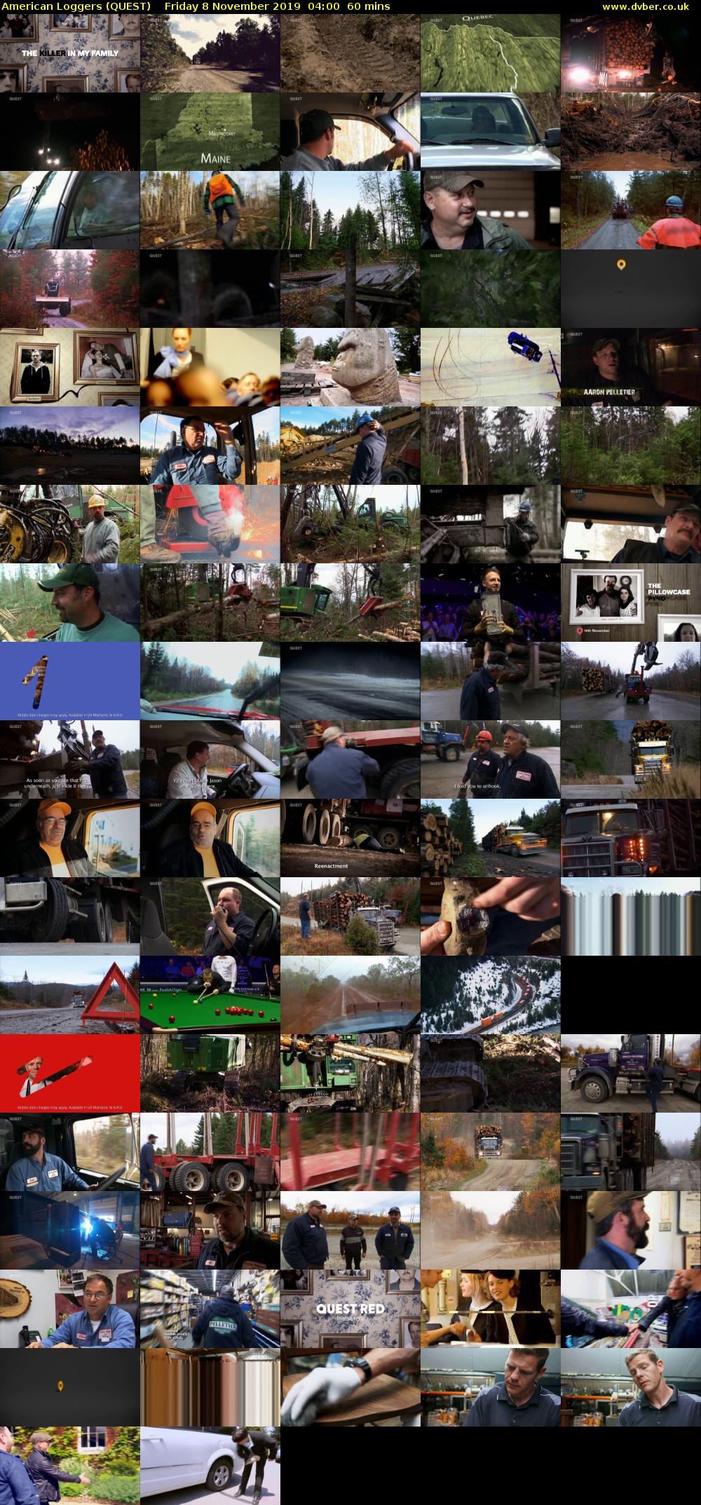 American Loggers (QUEST) Friday 8 November 2019 04:00 - 05:00