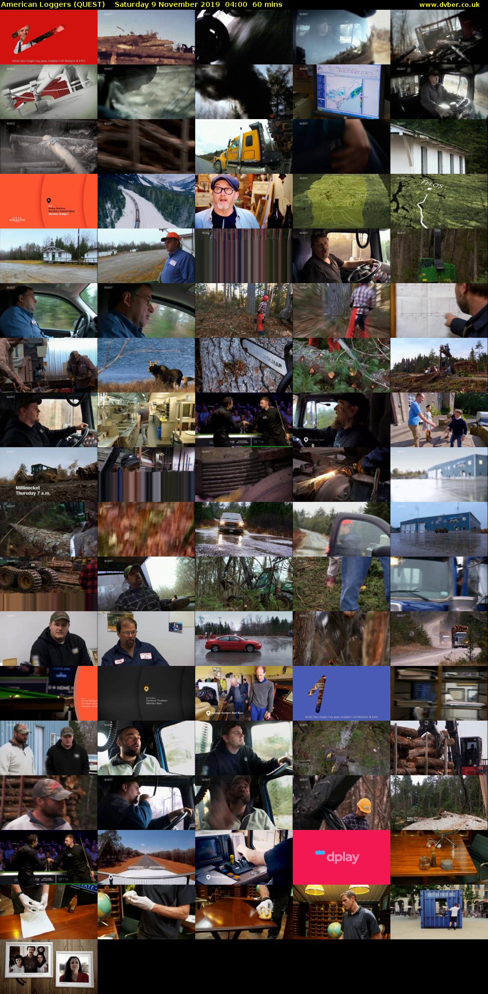 American Loggers (QUEST) Saturday 9 November 2019 04:00 - 05:00