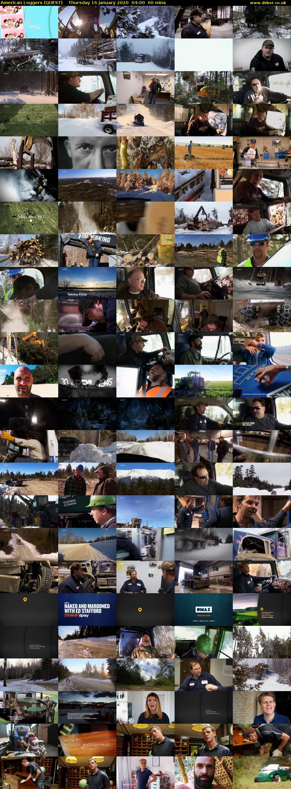 American Loggers (QUEST) Thursday 16 January 2020 04:00 - 05:00