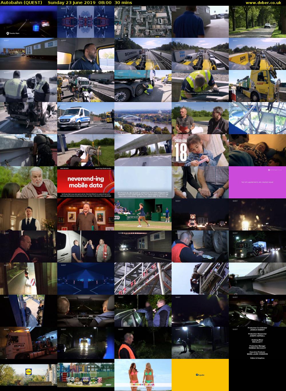 Autobahn (QUEST) Sunday 23 June 2019 08:00 - 08:30