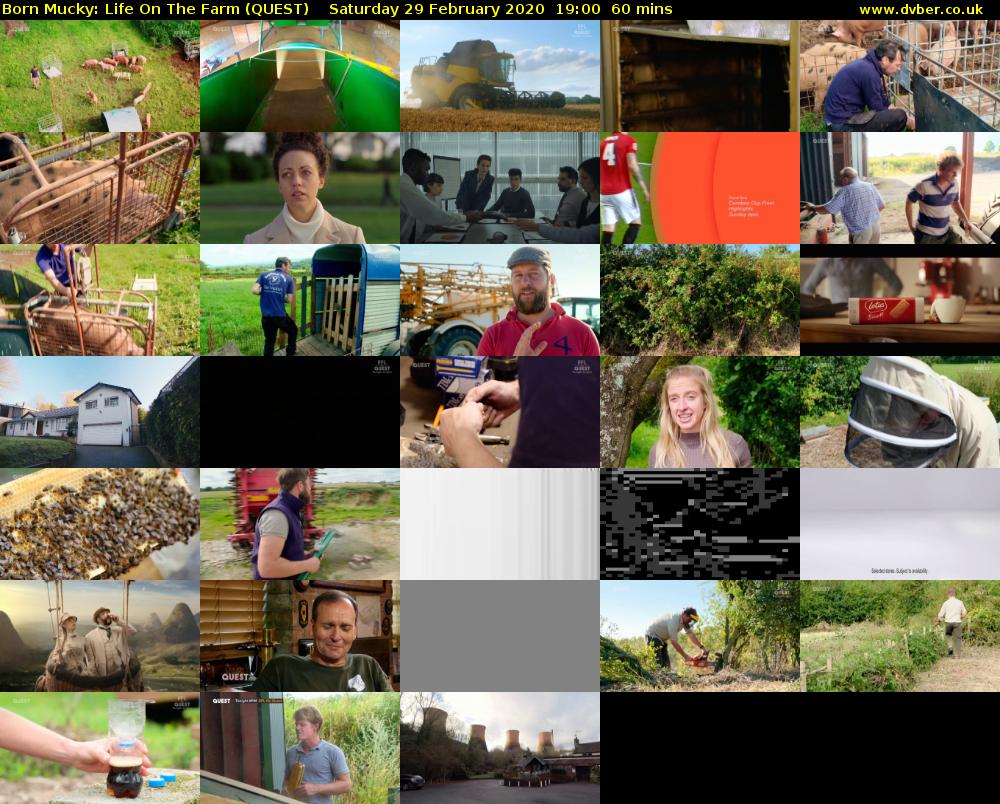 Born Mucky: Life On The Farm (QUEST) Saturday 29 February 2020 19:00 - 20:00