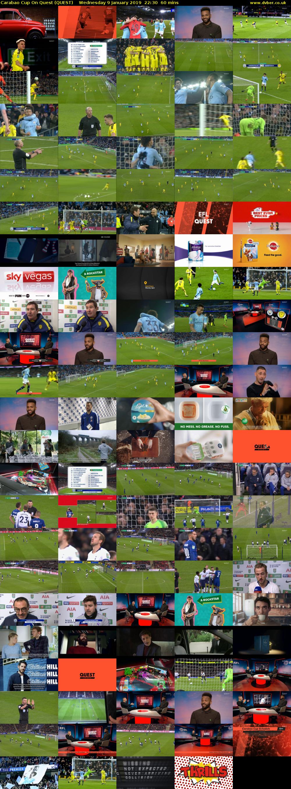 Carabao Cup On Quest (QUEST) Wednesday 9 January 2019 22:30 - 23:30