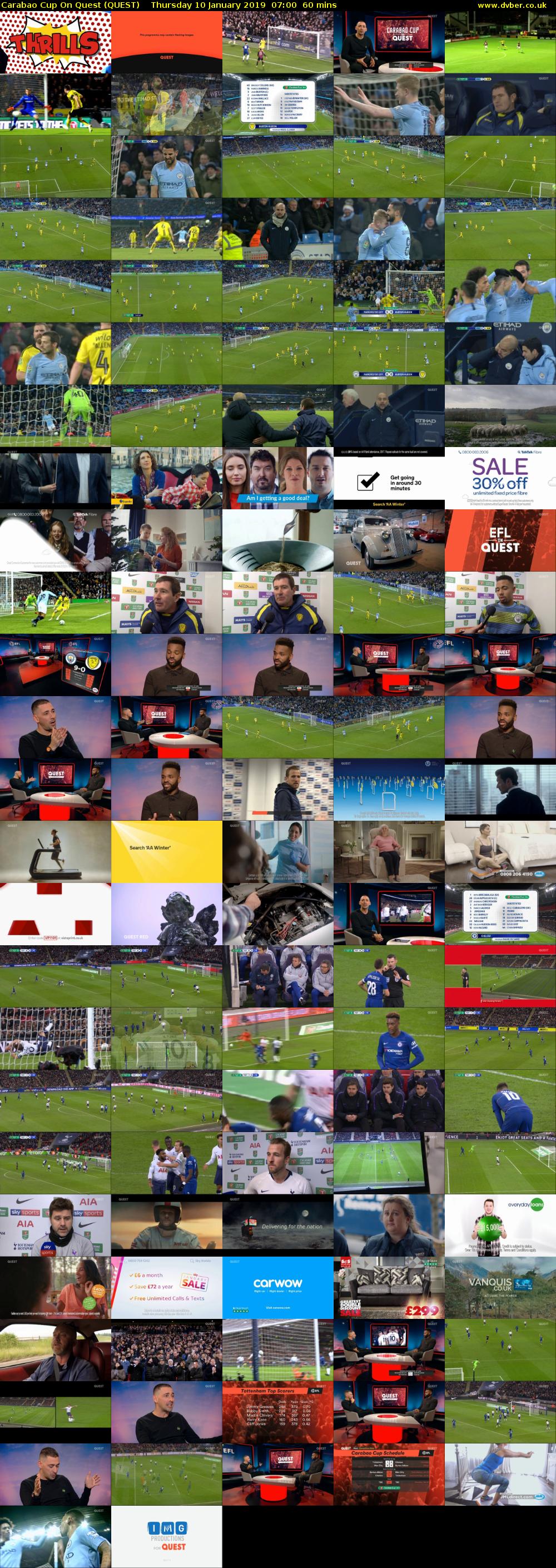 Carabao Cup On Quest (QUEST) Thursday 10 January 2019 07:00 - 08:00