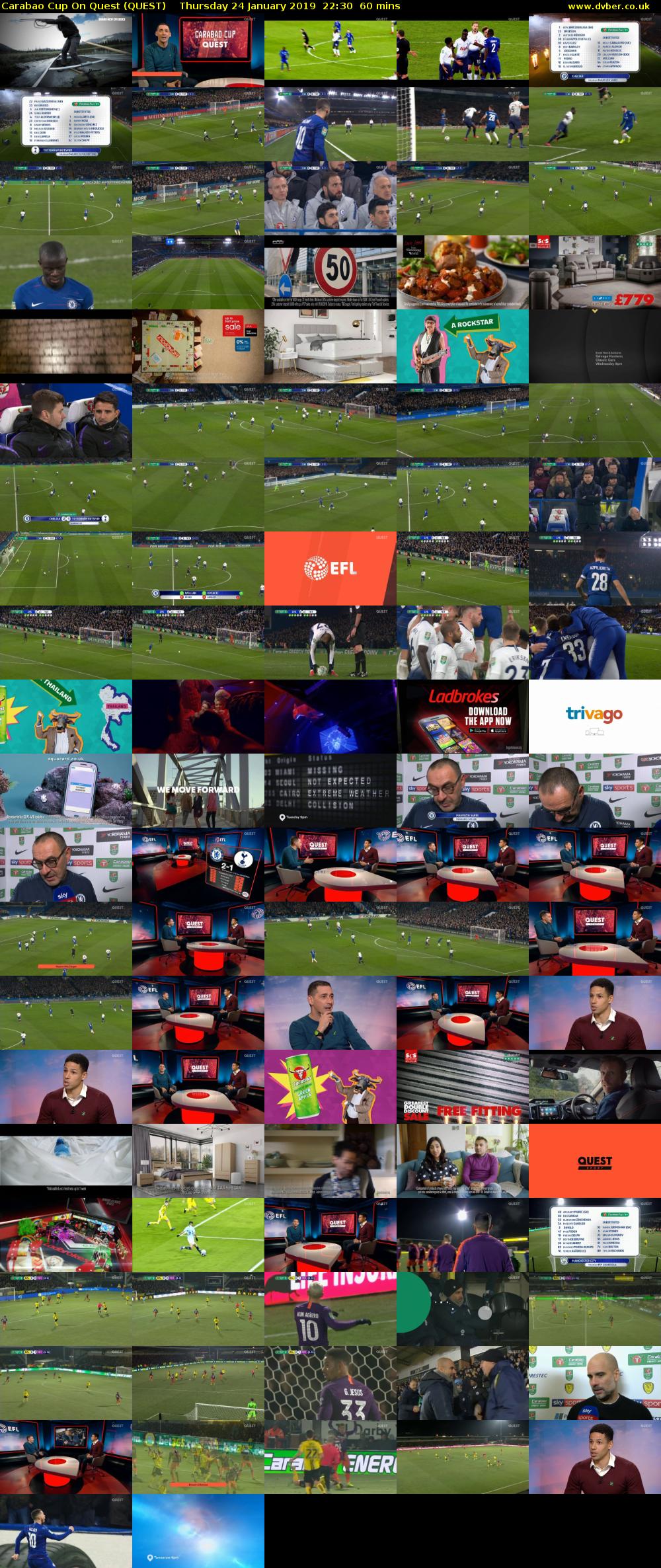 Carabao Cup On Quest (QUEST) Thursday 24 January 2019 22:30 - 23:30