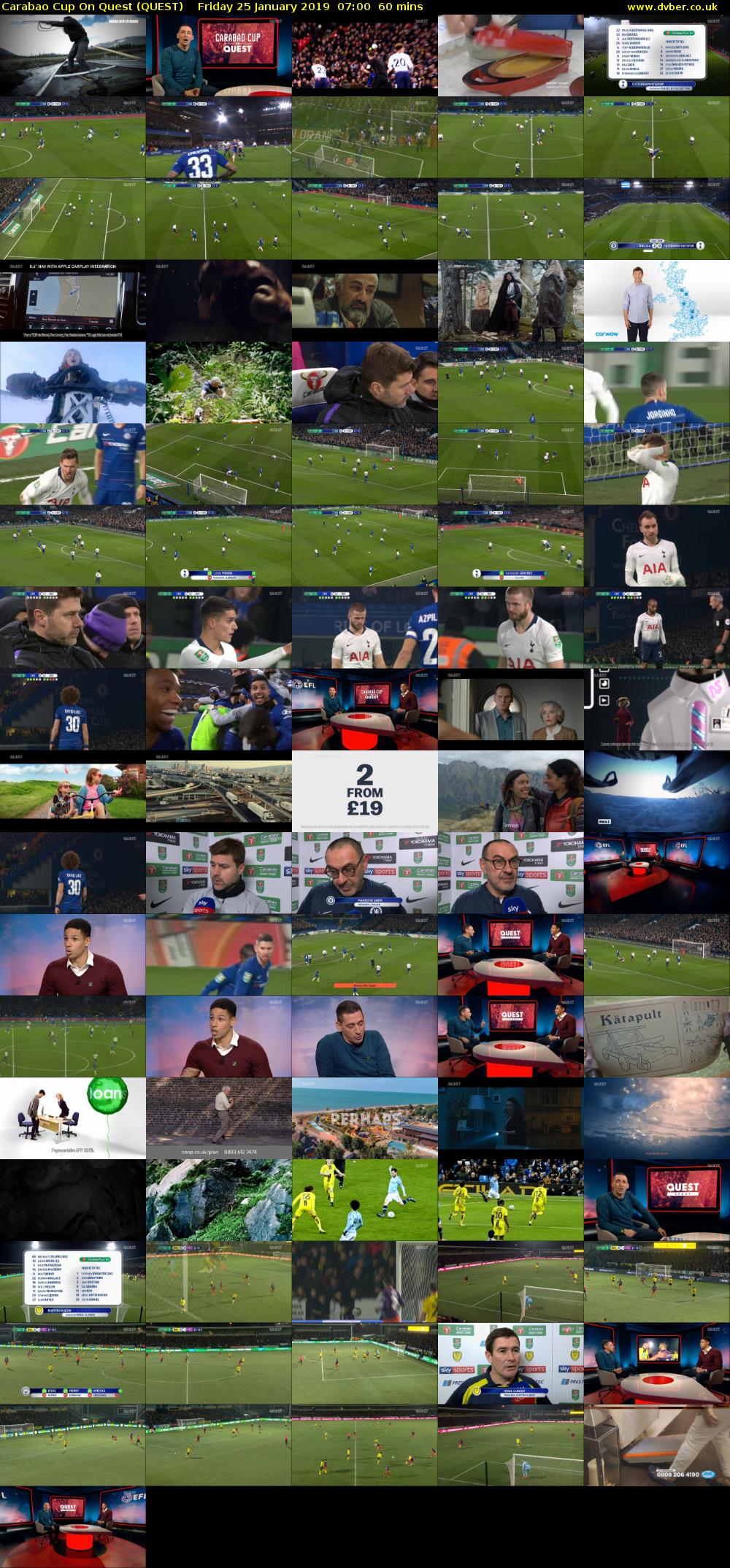 Carabao Cup On Quest (QUEST) Friday 25 January 2019 07:00 - 08:00