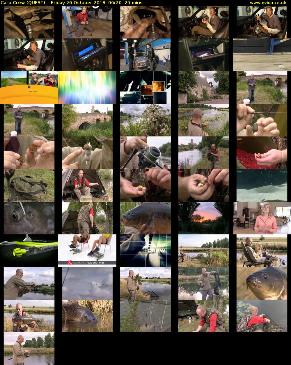 Carp Crew (QUEST) Friday 26 October 2018 06:20 - 06:45