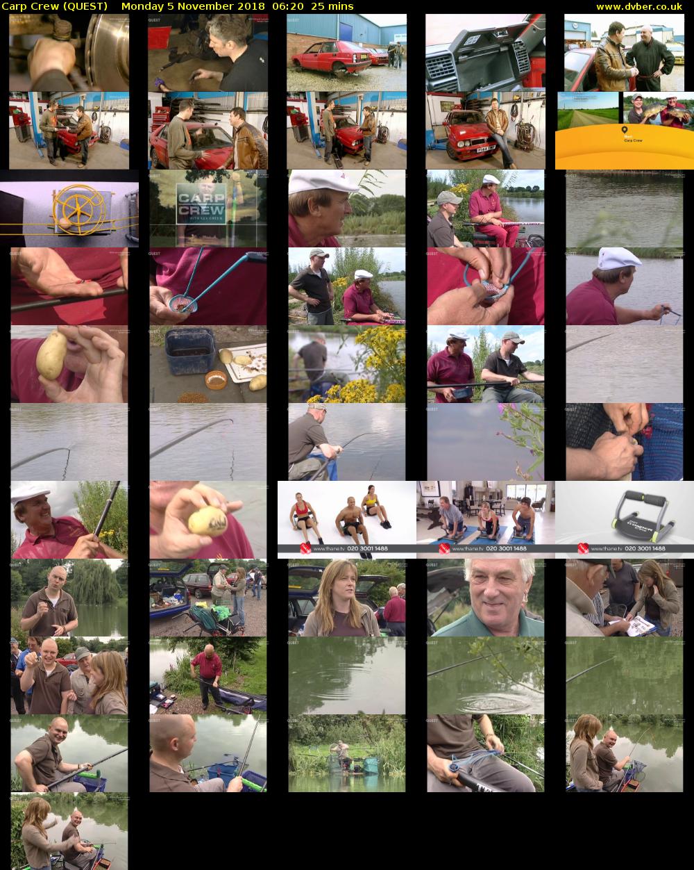 Carp Crew (QUEST) Monday 5 November 2018 06:20 - 06:45