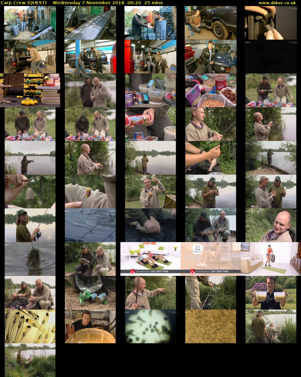 Carp Crew (QUEST) Wednesday 7 November 2018 06:20 - 06:45