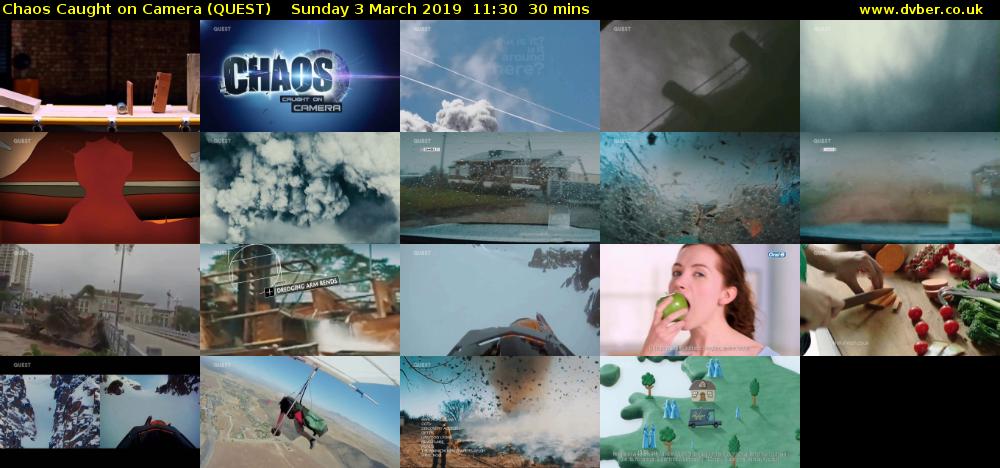 Chaos Caught on Camera (QUEST) Sunday 3 March 2019 11:30 - 12:00