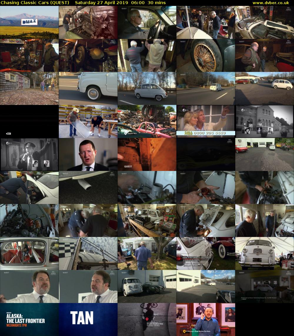 Chasing Classic Cars (QUEST) Saturday 27 April 2019 06:00 - 06:30