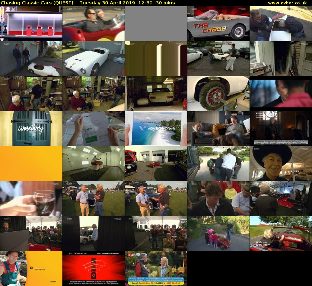 Chasing Classic Cars (QUEST) Tuesday 30 April 2019 12:30 - 13:00