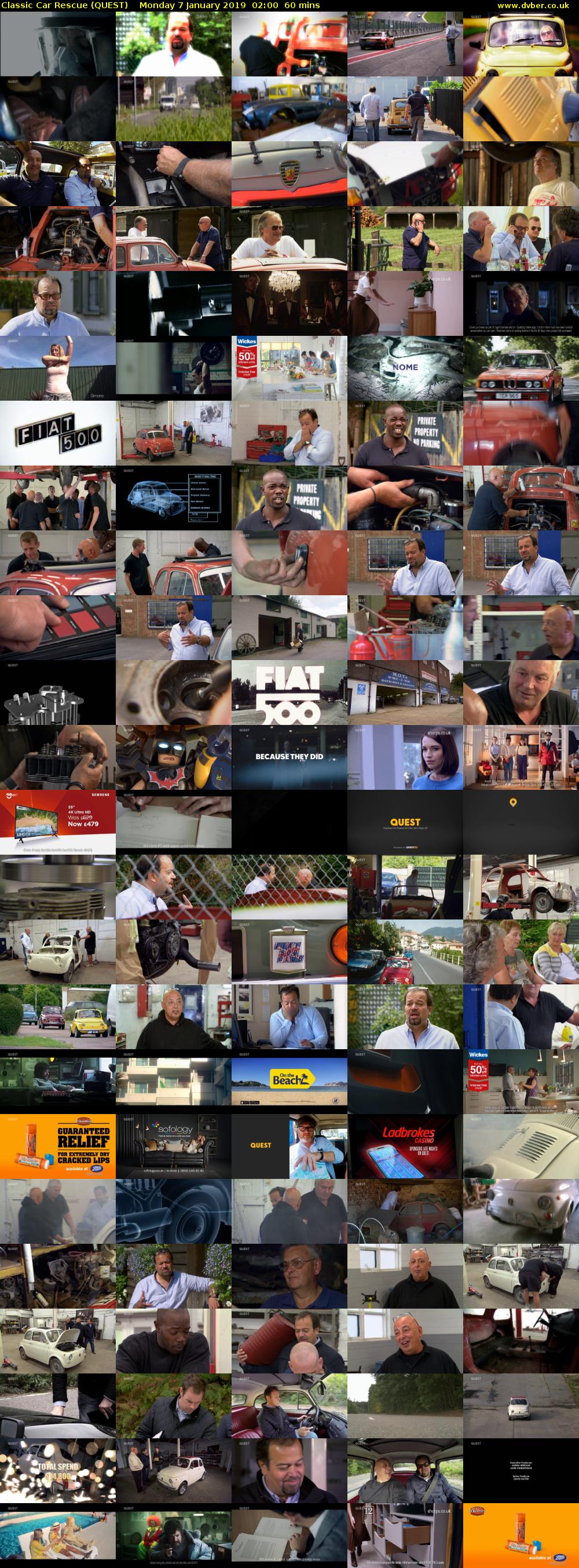 Classic Car Rescue (QUEST) Monday 7 January 2019 02:00 - 03:00