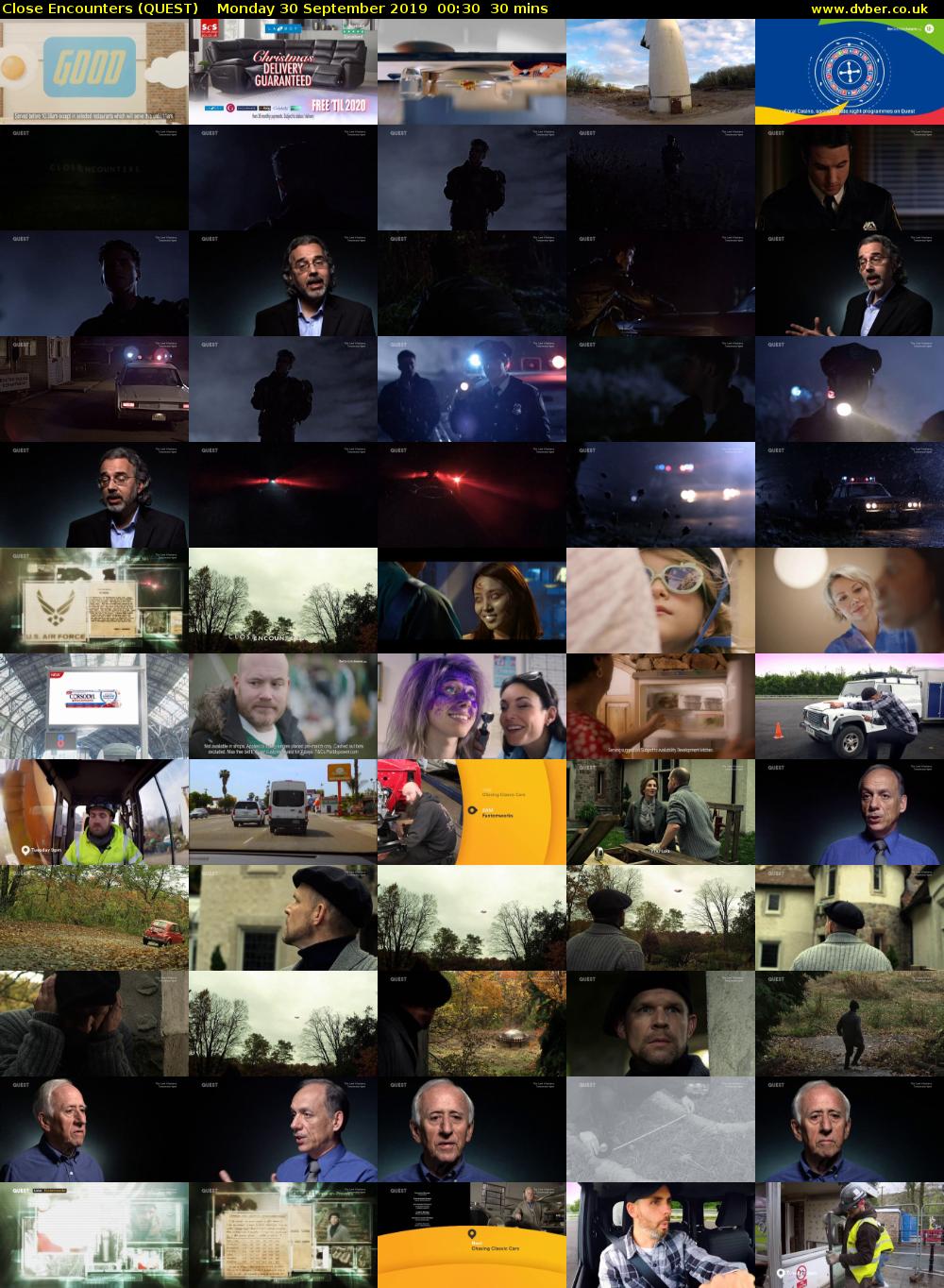 Close Encounters (QUEST) Sunday 18 August 2019 06:30 - 01:00