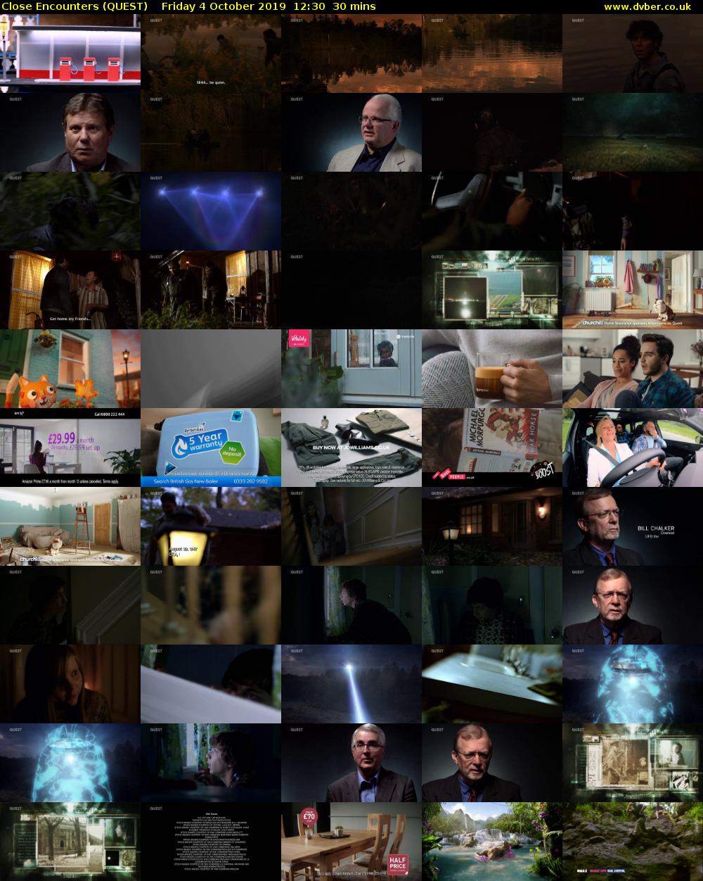 Close Encounters (QUEST) Friday 4 October 2019 12:30 - 13:00