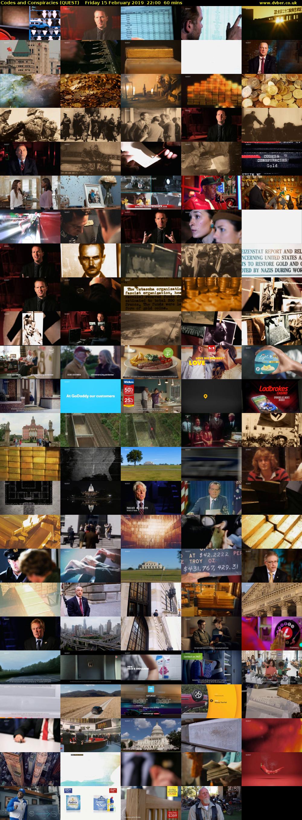Codes and Conspiracies (QUEST) Friday 15 February 2019 22:00 - 23:00