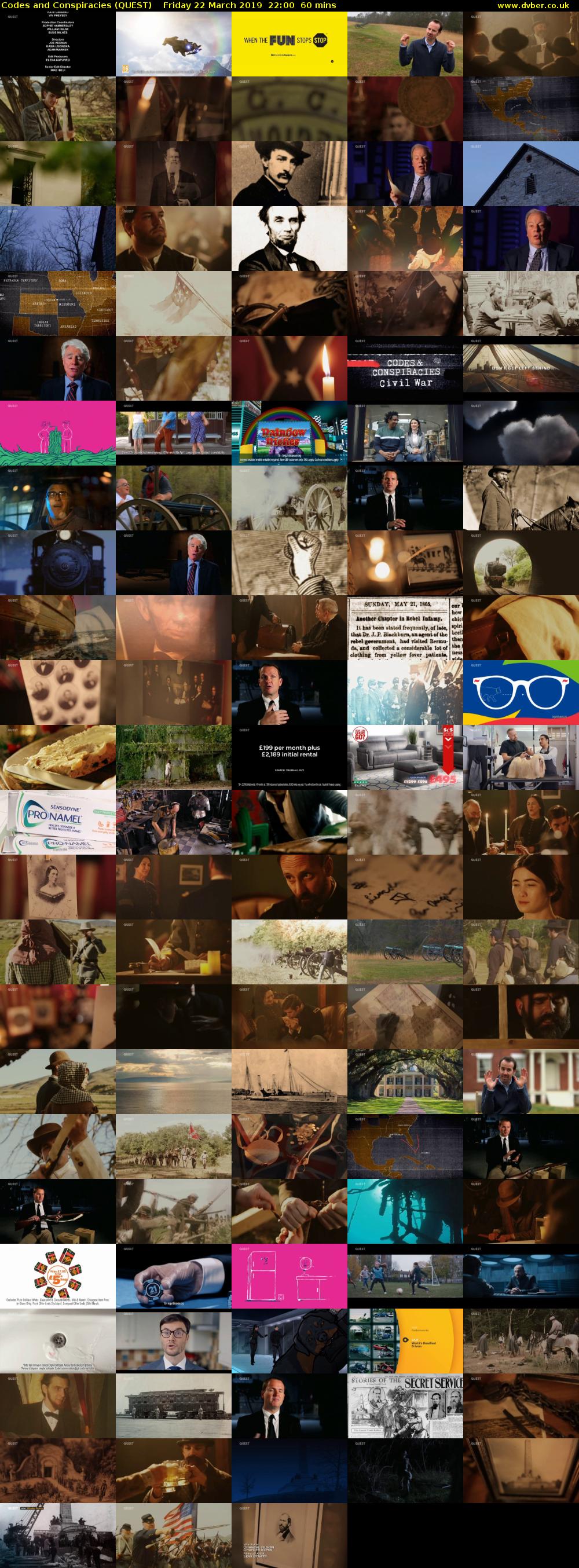 Codes and Conspiracies (QUEST) Friday 22 March 2019 22:00 - 23:00