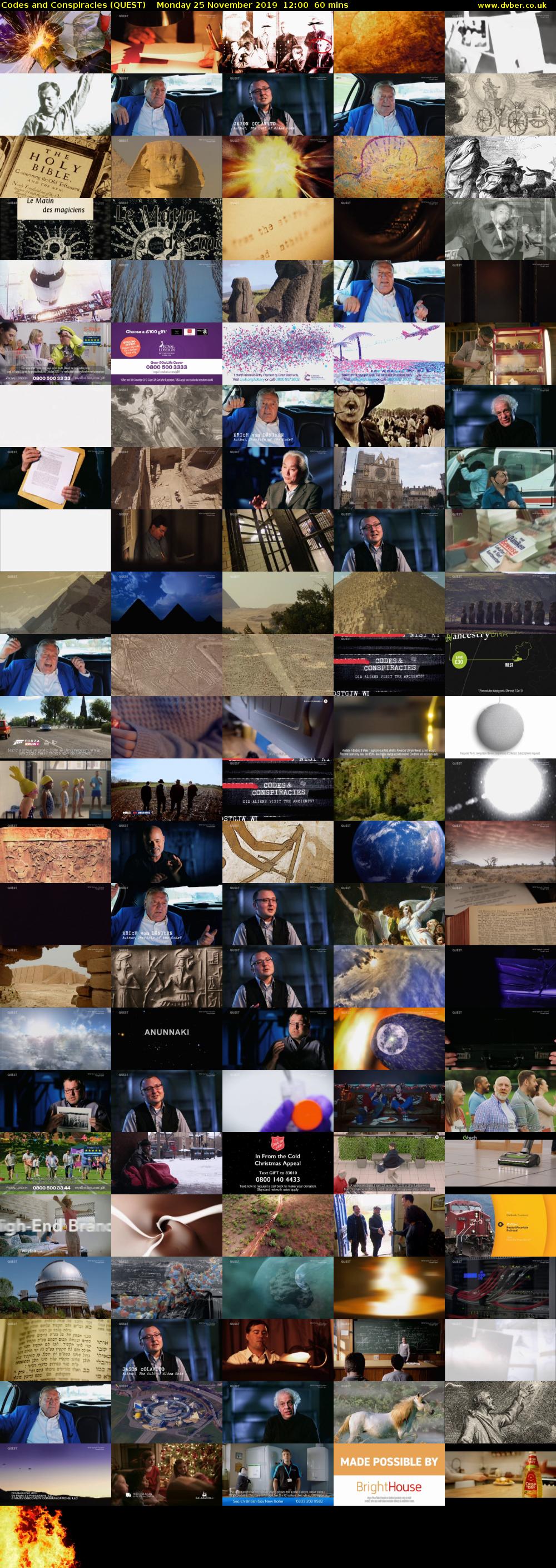 Codes and Conspiracies (QUEST) Monday 25 November 2019 12:00 - 13:00
