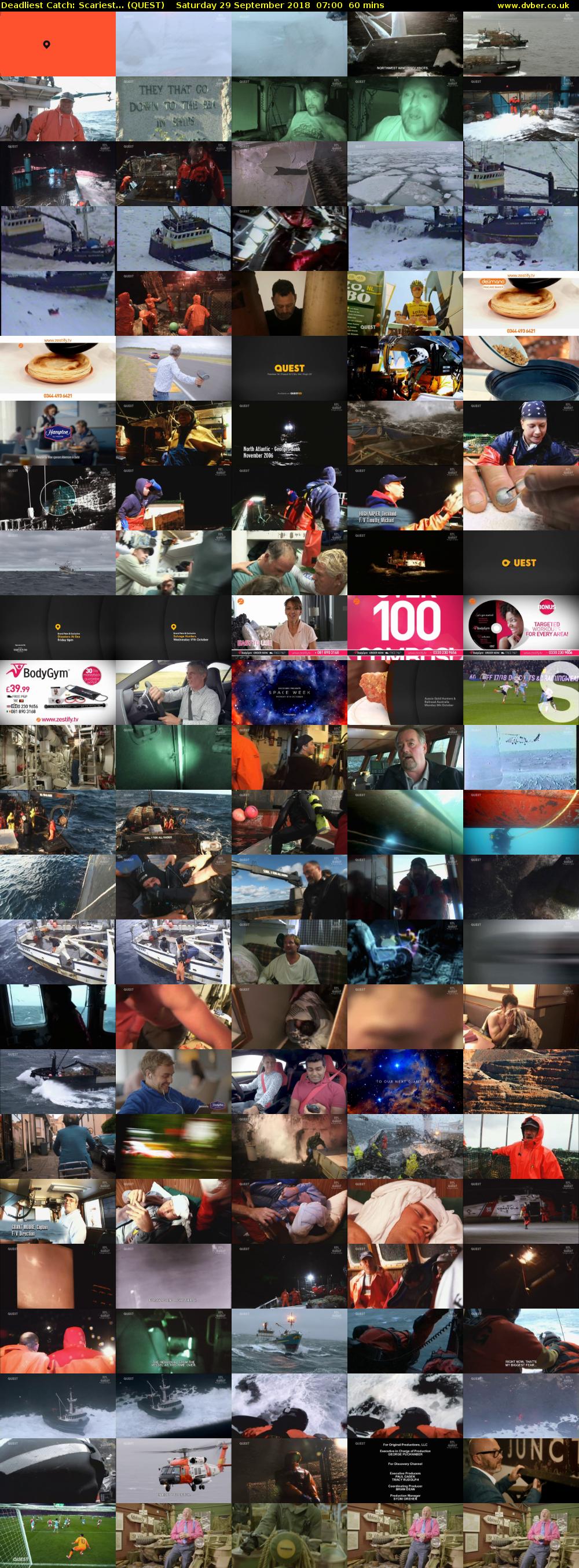 Deadliest Catch: Scariest... (QUEST) Saturday 29 September 2018 07:00 - 08:00