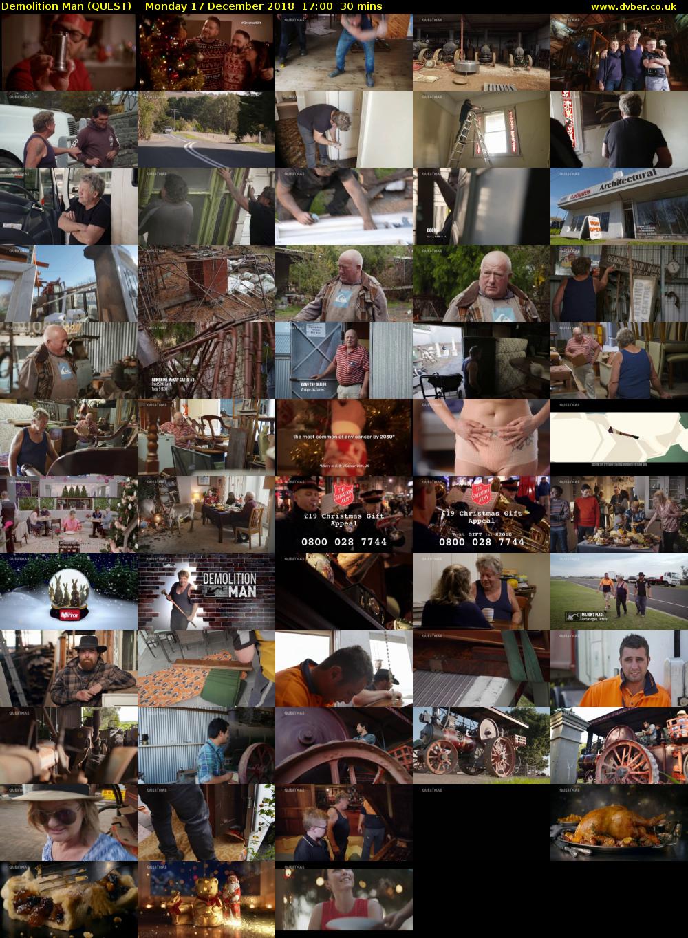 Demolition Man (QUEST) Monday 17 December 2018 17:00 - 17:30