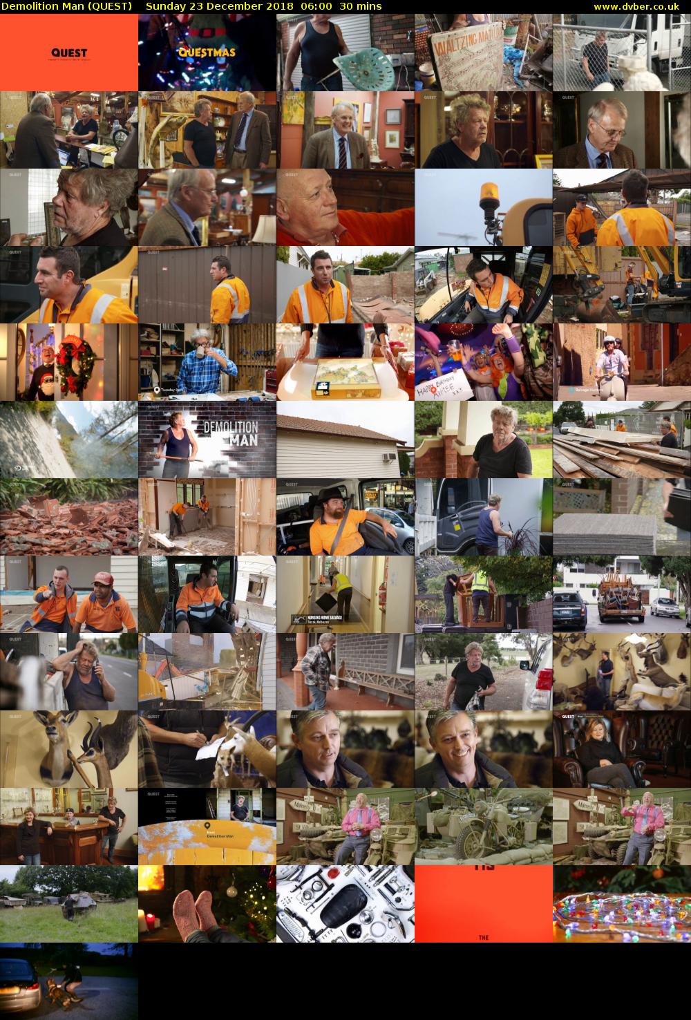 Demolition Man (QUEST) Sunday 23 December 2018 06:00 - 06:30