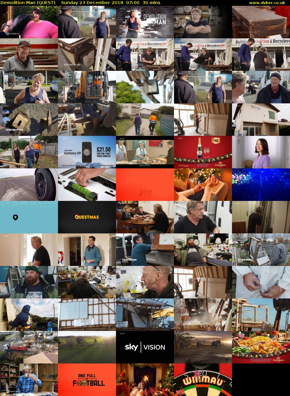 Demolition Man (QUEST) Sunday 23 December 2018 07:00 - 07:30