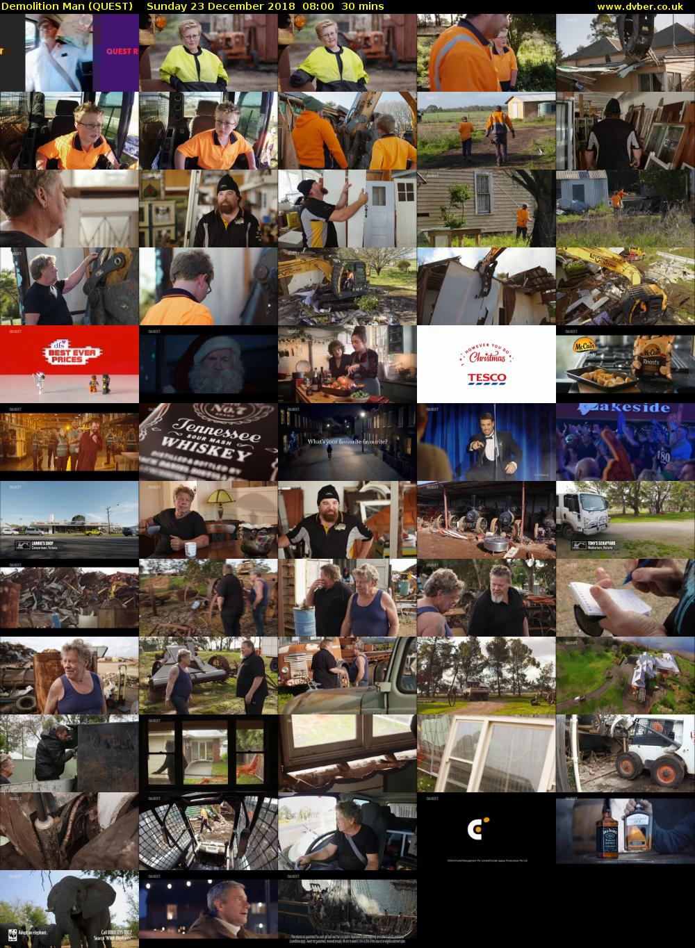 Demolition Man (QUEST) Sunday 23 December 2018 08:00 - 08:30