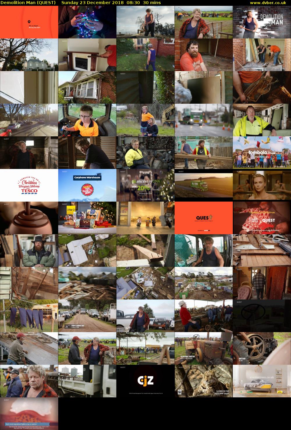 Demolition Man (QUEST) Sunday 23 December 2018 08:30 - 09:00