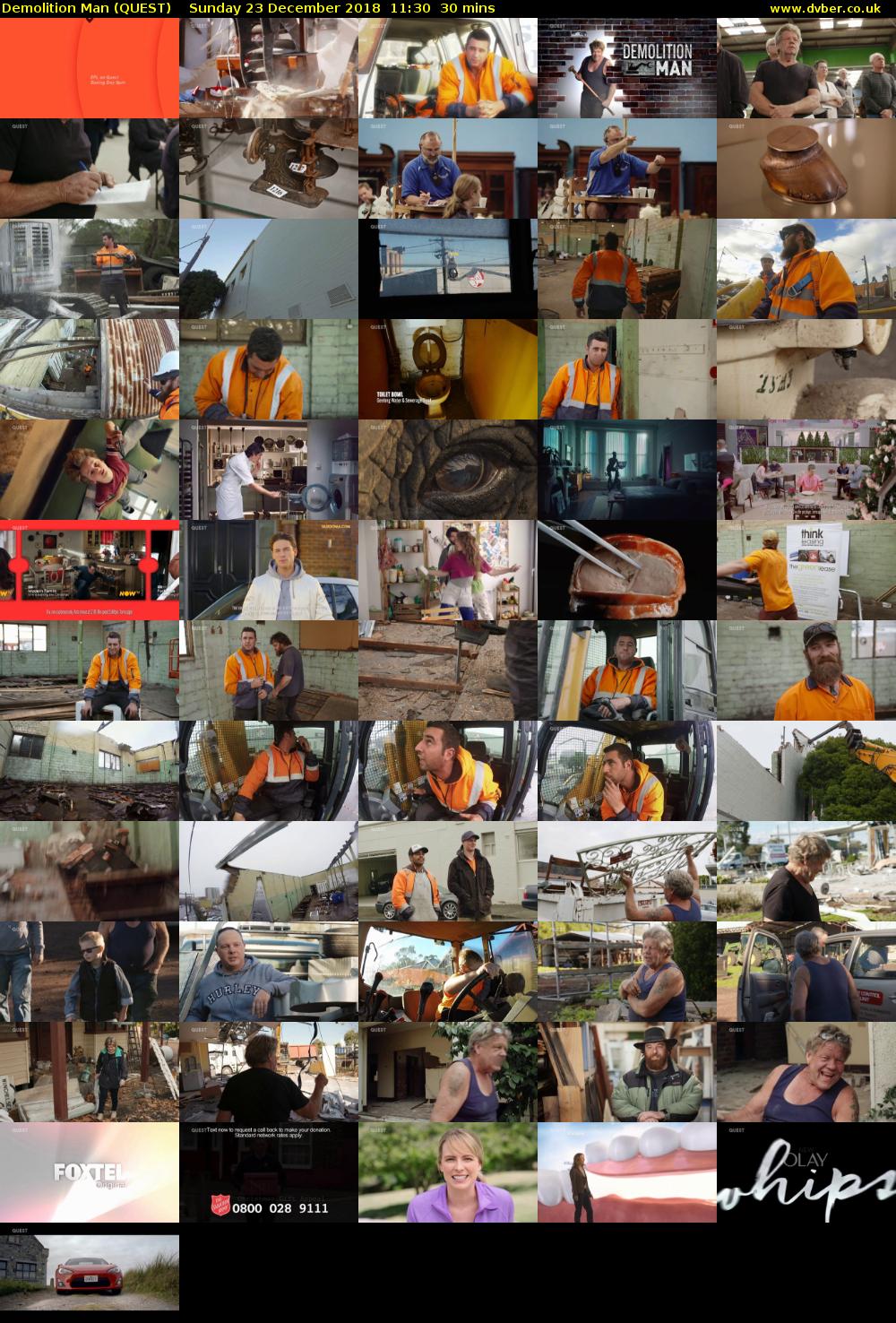 Demolition Man (QUEST) Sunday 23 December 2018 11:30 - 12:00