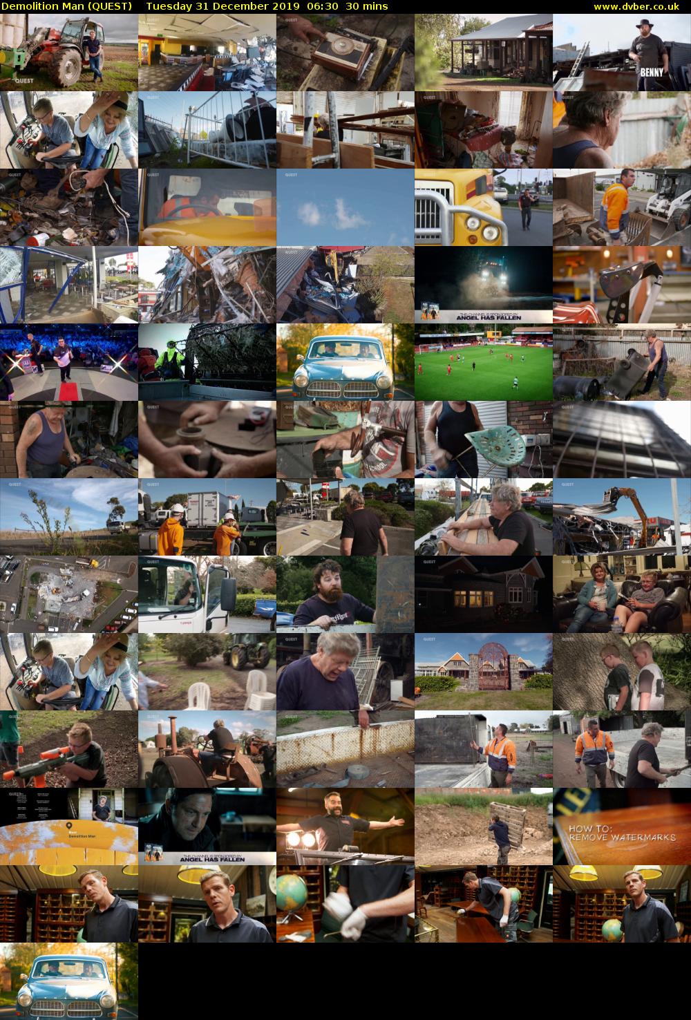Demolition Man (QUEST) Tuesday 31 December 2019 06:30 - 07:00