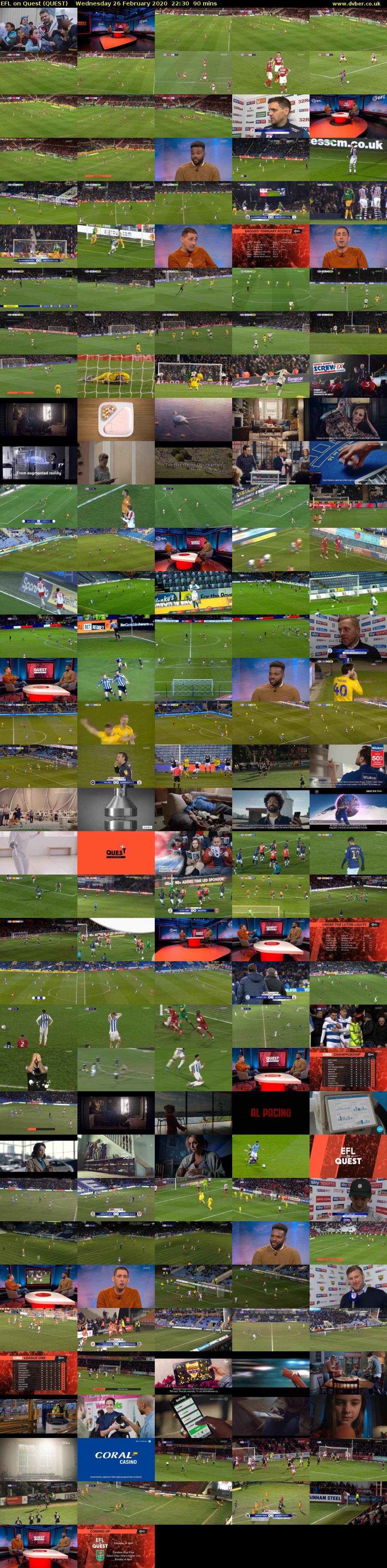 EFL on Quest (QUEST) Wednesday 26 February 2020 22:30 - 00:00