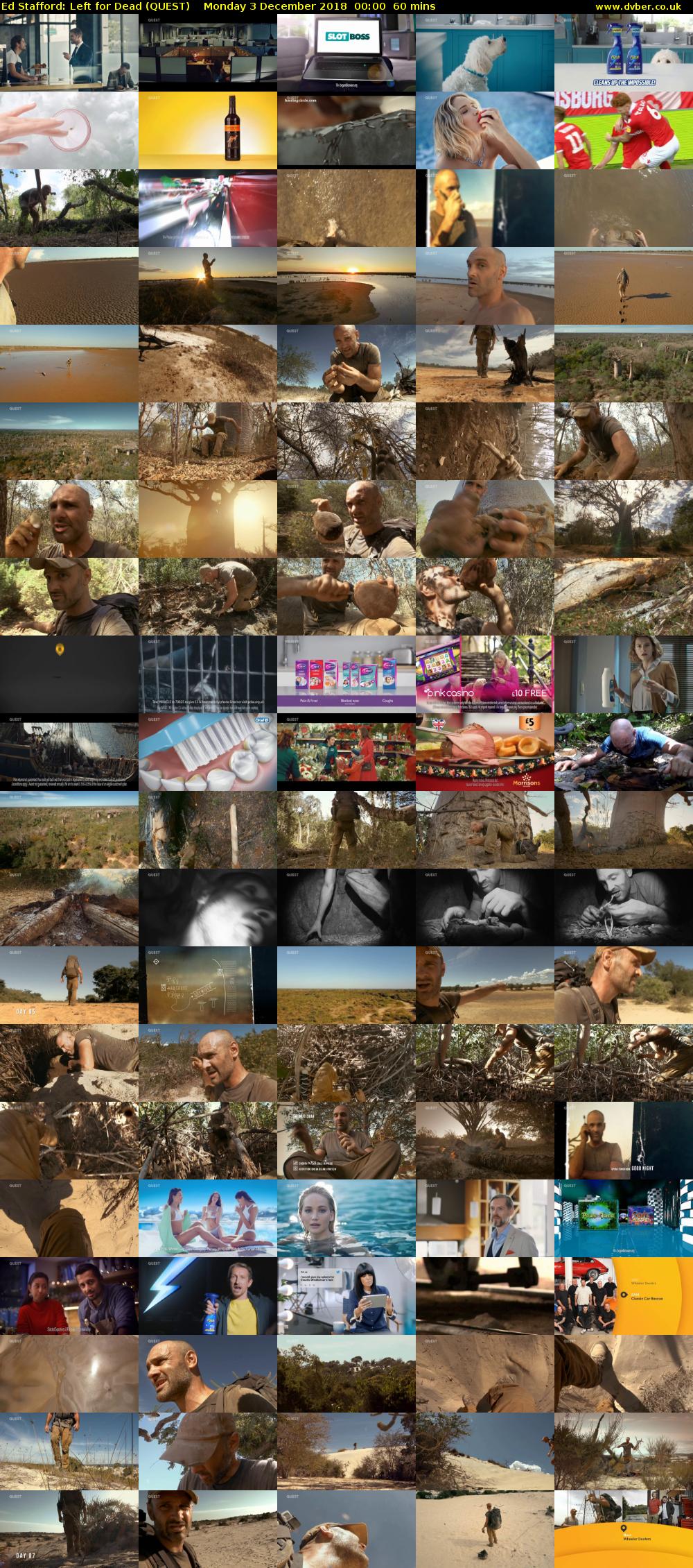 Ed Stafford: Left for Dead (QUEST) Monday 3 December 2018 00:00 - 01:00