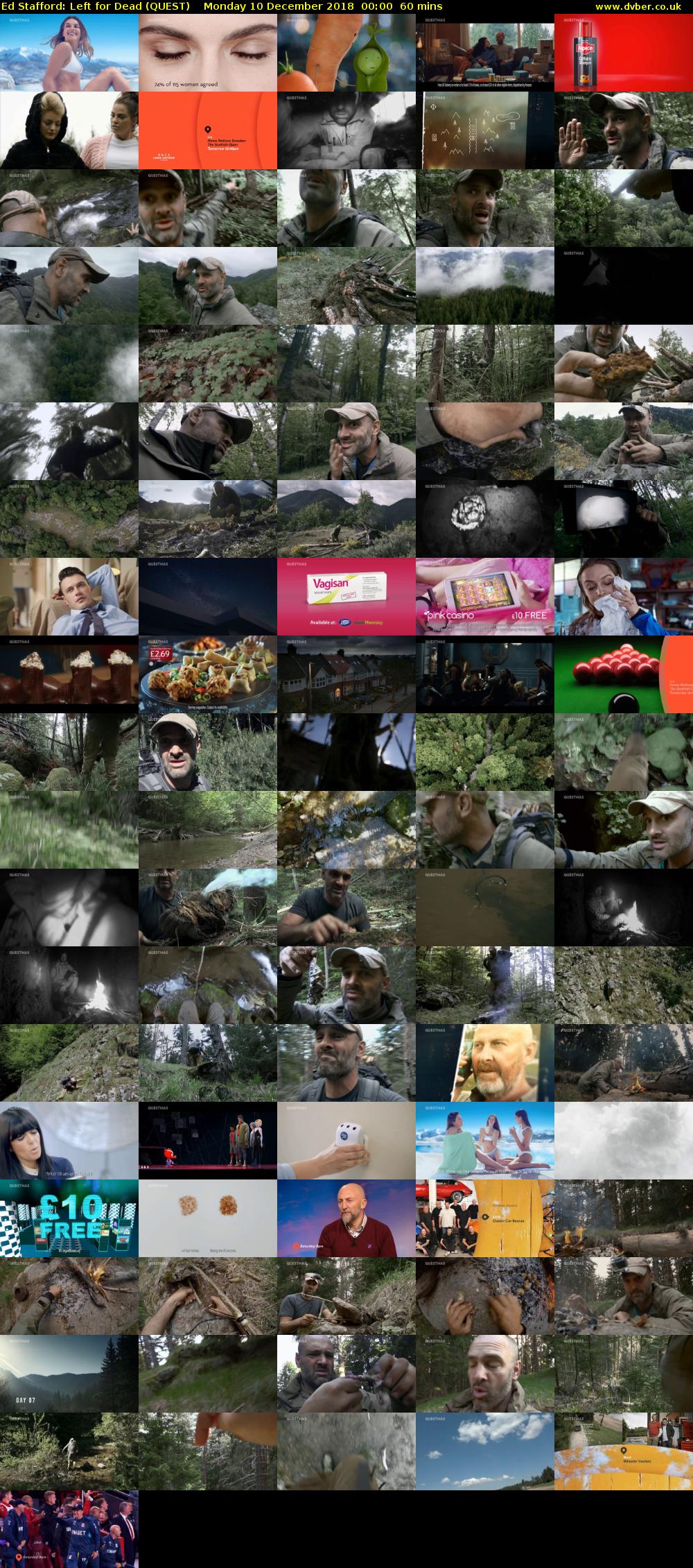 Ed Stafford: Left for Dead (QUEST) Monday 10 December 2018 00:00 - 01:00