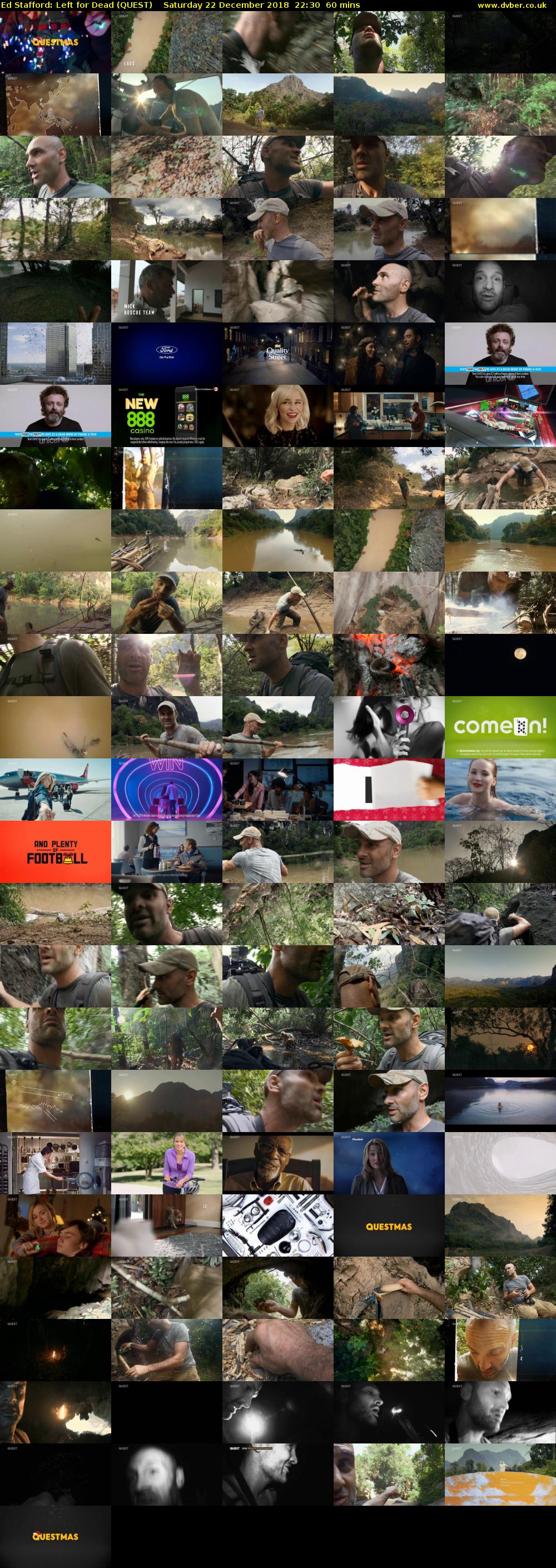 Ed Stafford: Left for Dead (QUEST) Saturday 22 December 2018 22:30 - 23:30