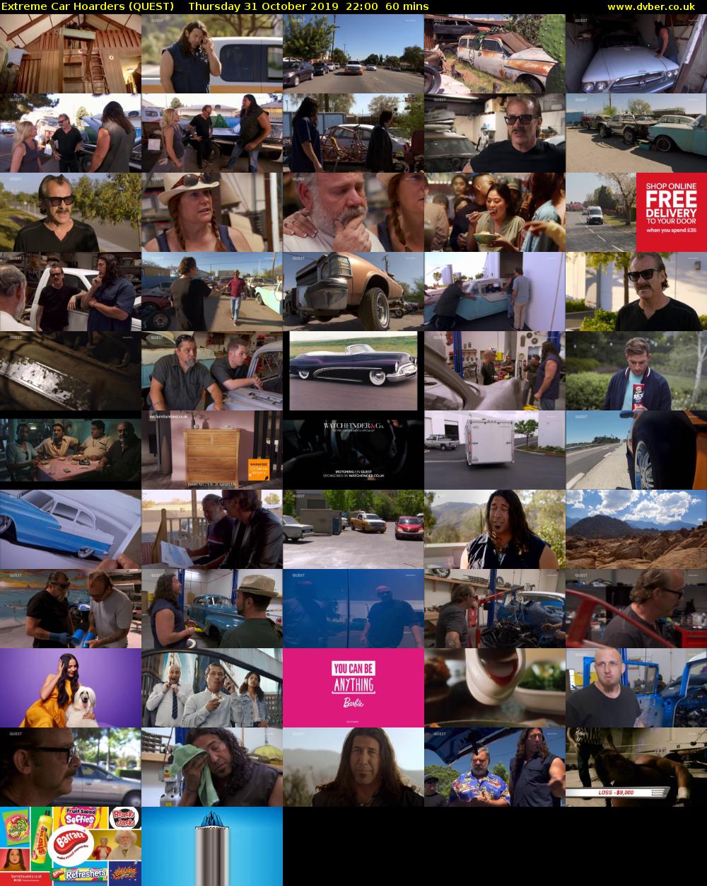 Extreme Car Hoarders (QUEST) Thursday 31 October 2019 22:00 - 23:00