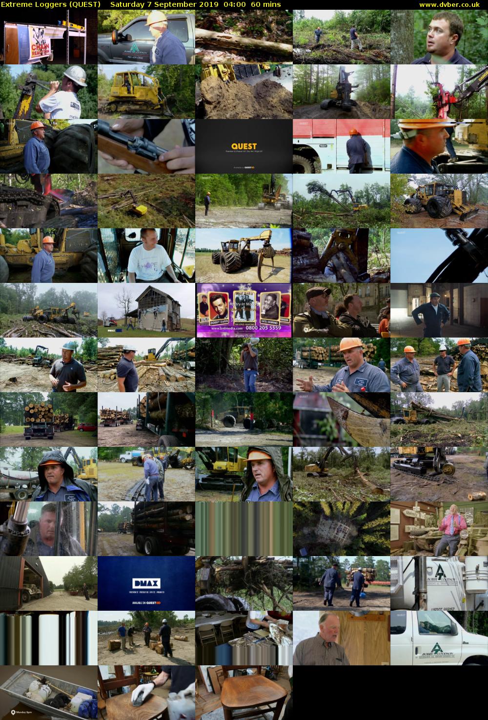 Extreme Loggers (QUEST) Saturday 7 September 2019 04:00 - 05:00