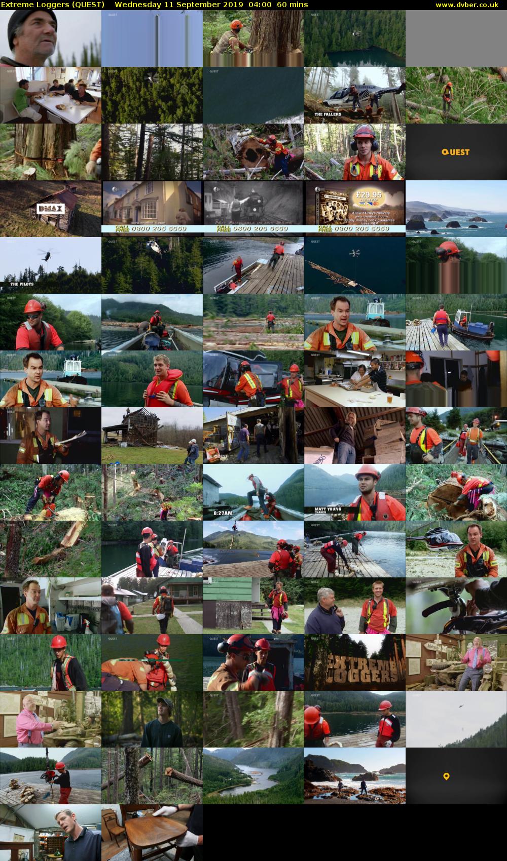 Extreme Loggers (QUEST) Wednesday 11 September 2019 04:00 - 05:00