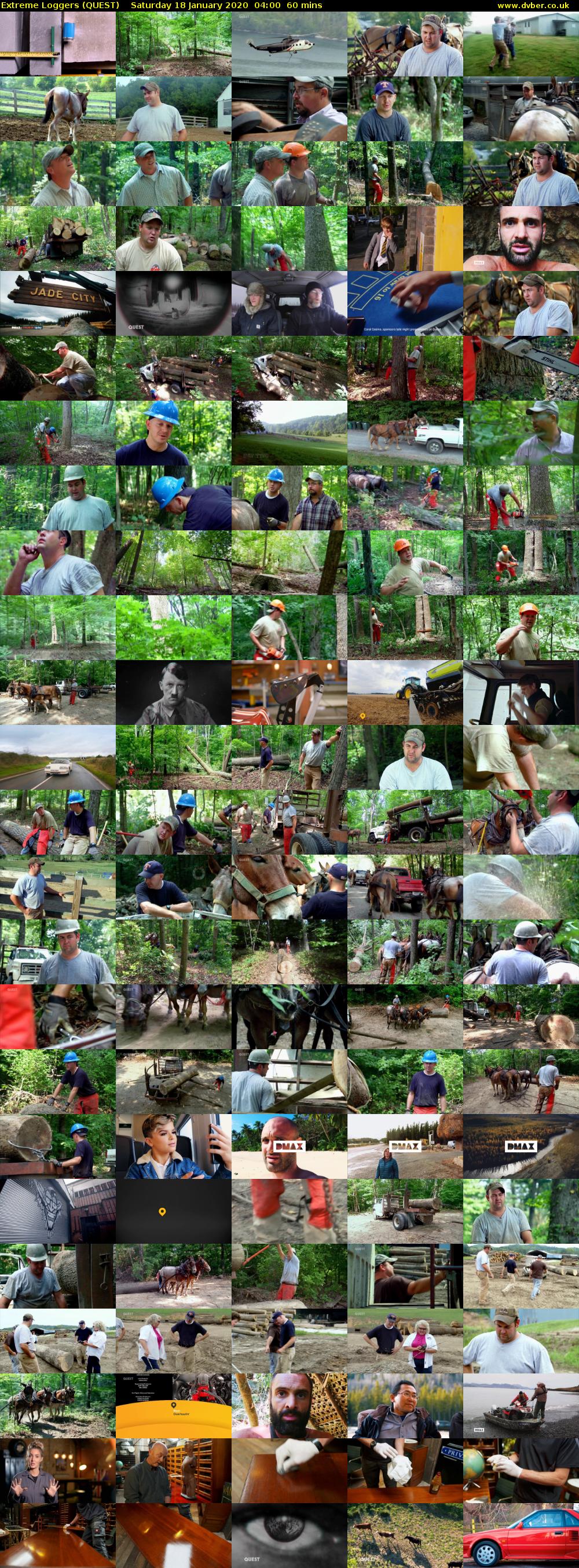 Extreme Loggers (QUEST) Saturday 18 January 2020 04:00 - 05:00