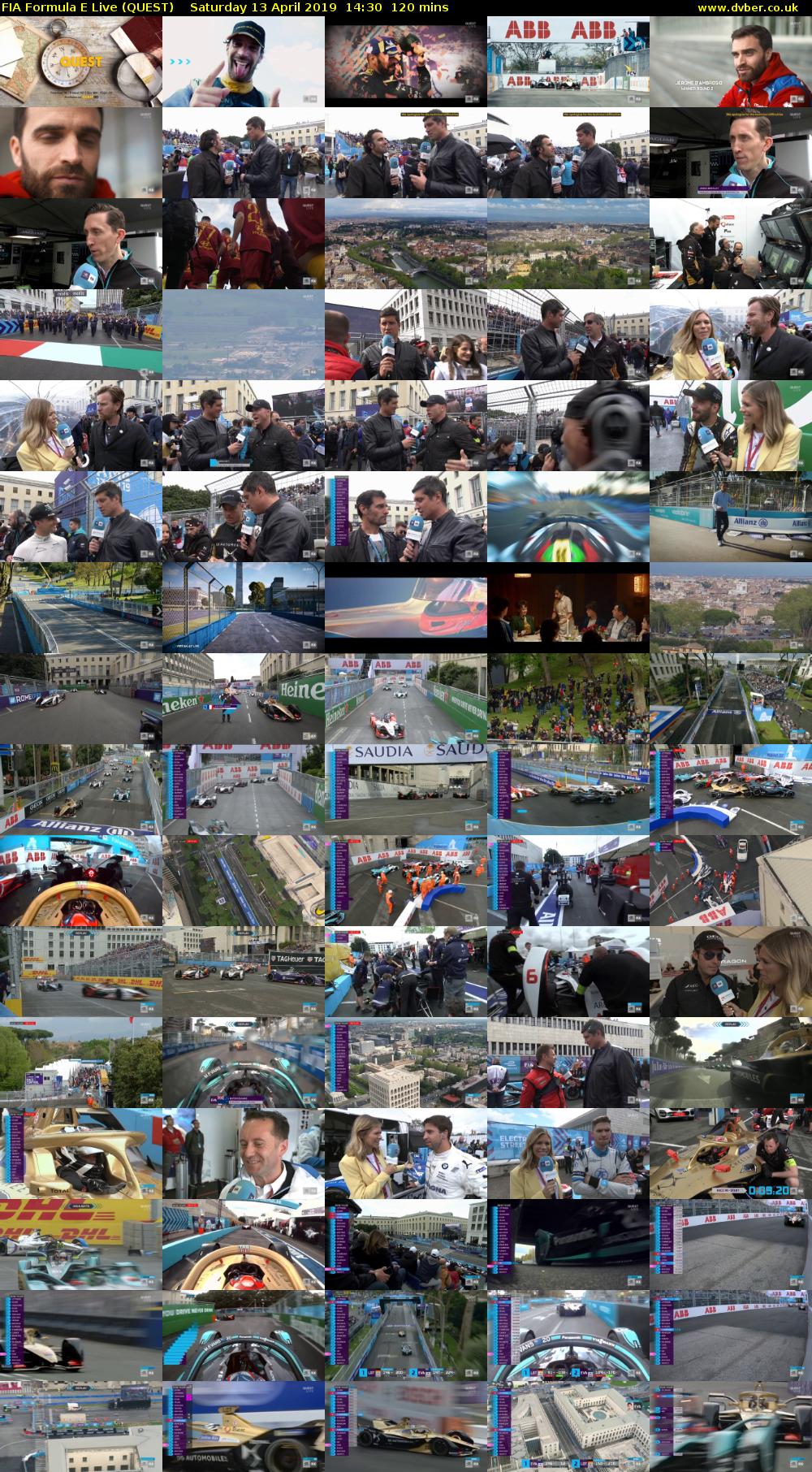 FIA Formula E Live (QUEST) Saturday 13 April 2019 14:30 - 16:30