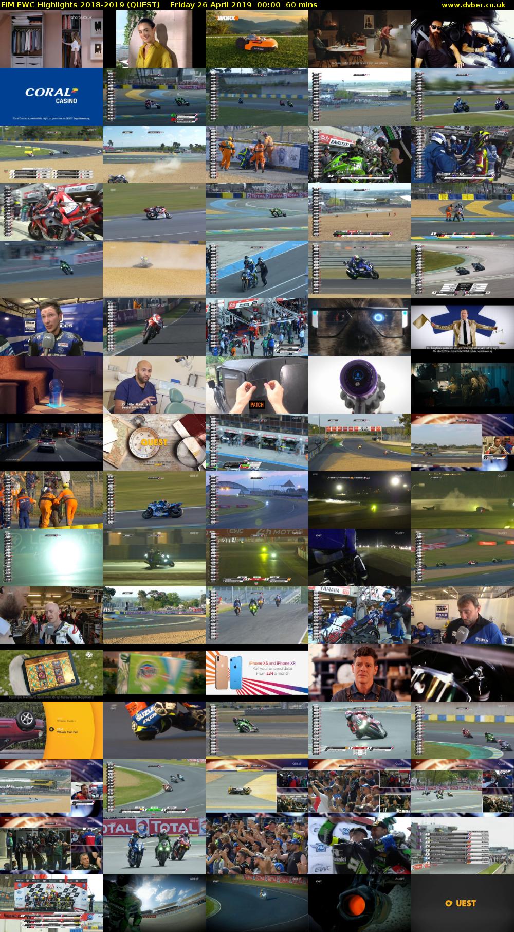 FIM EWC Highlights 2018-2019 (QUEST) Friday 26 April 2019 00:00 - 01:00