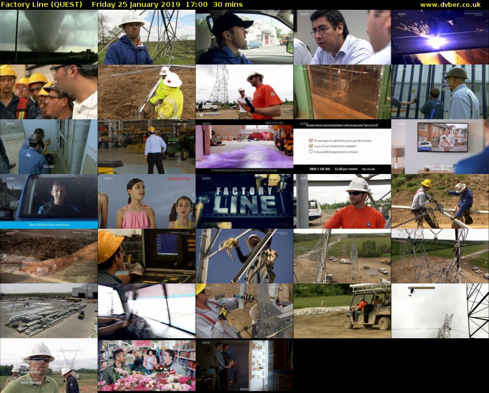 Factory Line (QUEST) Friday 25 January 2019 17:00 - 17:30