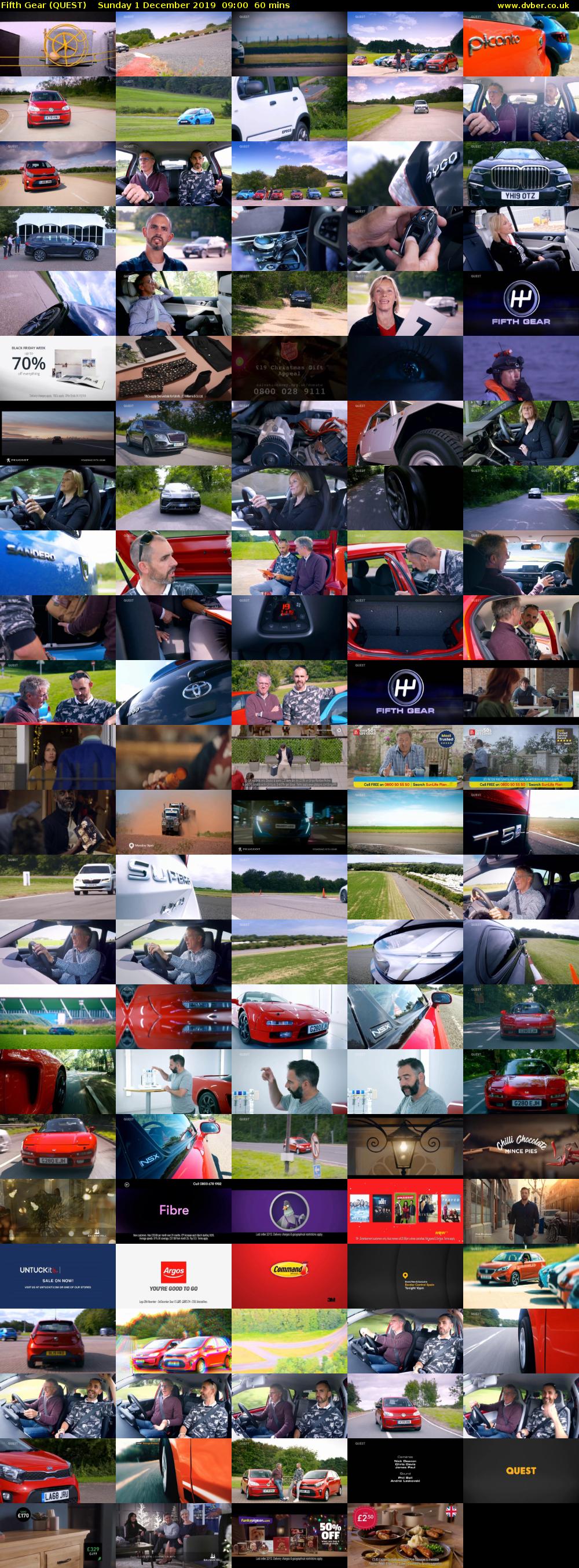 Fifth Gear (QUEST) Sunday 1 December 2019 09:00 - 10:00