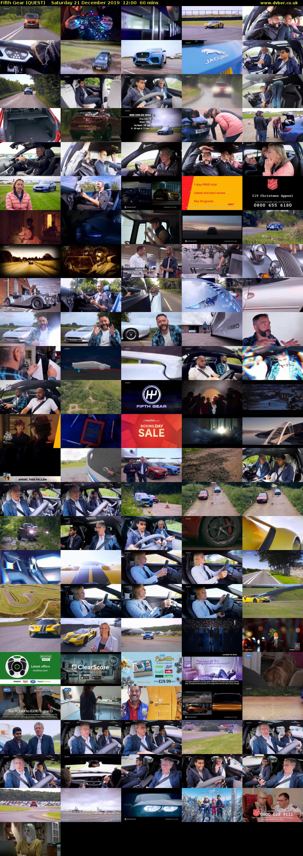 Fifth Gear (QUEST) Saturday 21 December 2019 12:00 - 13:00