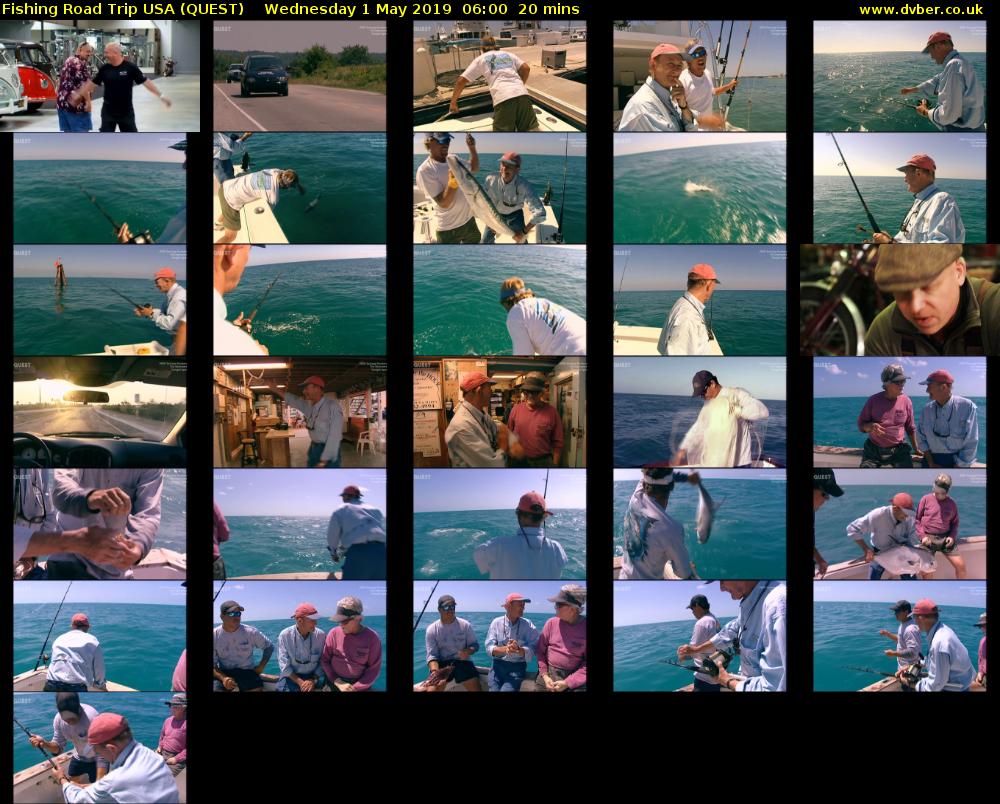 Fishing Road Trip USA (QUEST) Wednesday 1 May 2019 06:00 - 06:20
