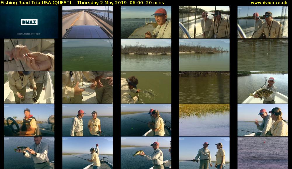 Fishing Road Trip USA (QUEST) Thursday 2 May 2019 06:00 - 06:20