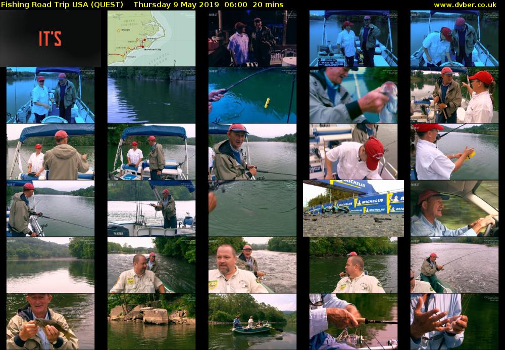 Fishing Road Trip USA (QUEST) Thursday 9 May 2019 06:00 - 06:20